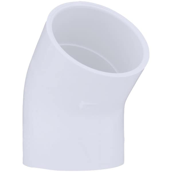 Charlotte Pipe And Foundry 3 In. Slip x Slip Schedule 40 45 Deg. PVC Elbow 1/8 Bend PVC 02309 1800HA - main